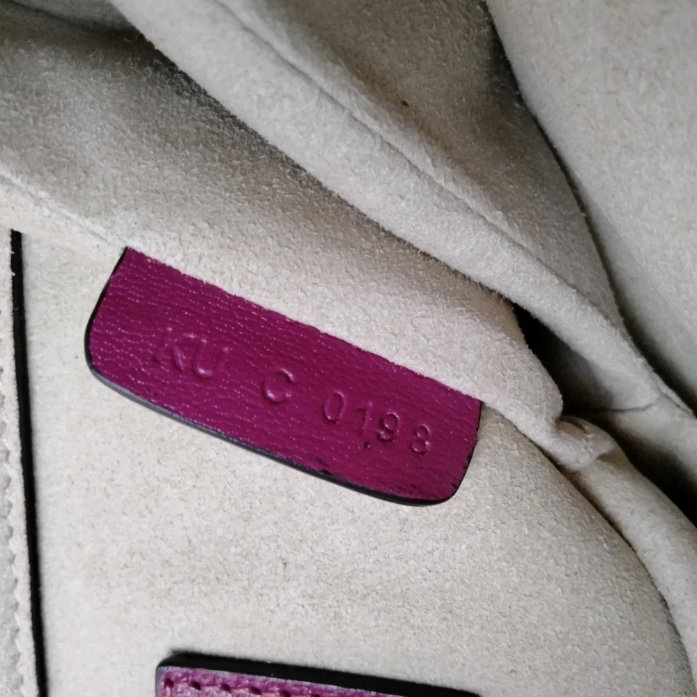 Givenchy Goatskin Suede Cross 3 Crossbody Bag Purple Chestnut - Picture 9 of 9